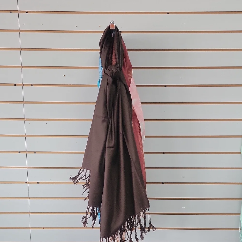 Pashmina Brown Scarf - Picture 5 of 5